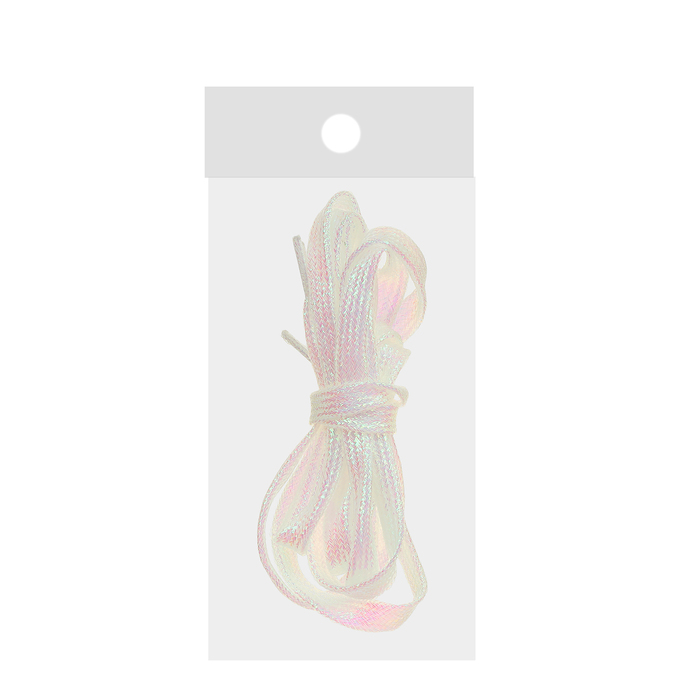 Шнурки с плоск сечением 8мм 110см (пара) перламутр