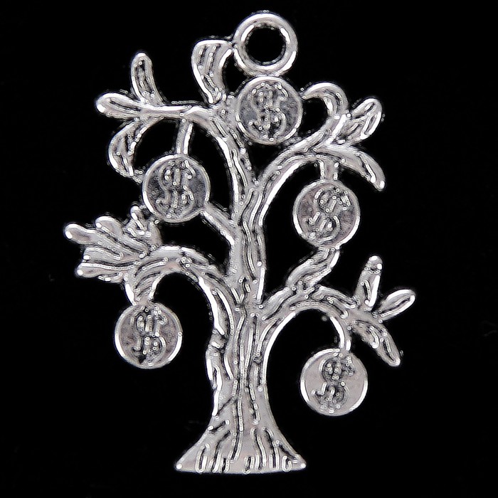 Декор металл для творчества "Долларовое дерево" (В71836) 3х2,2 см