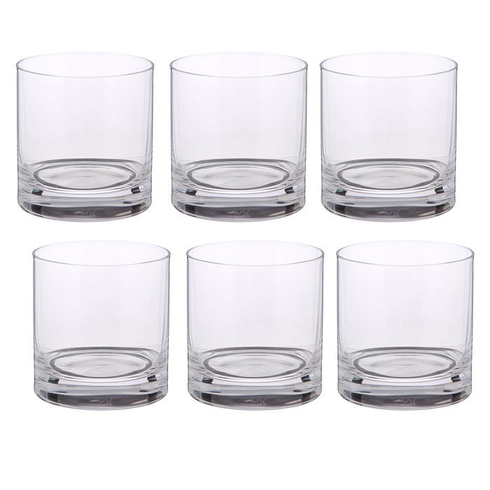 Набор стаканов 385 мл Nude logo rock`s, 6 шт