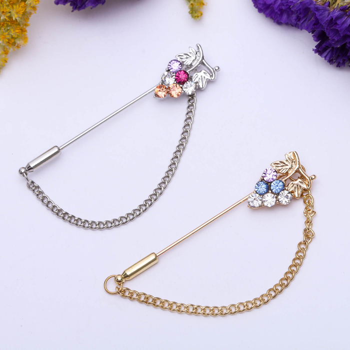 Булавка "Виноград", 4.5 см, цвет МИКС