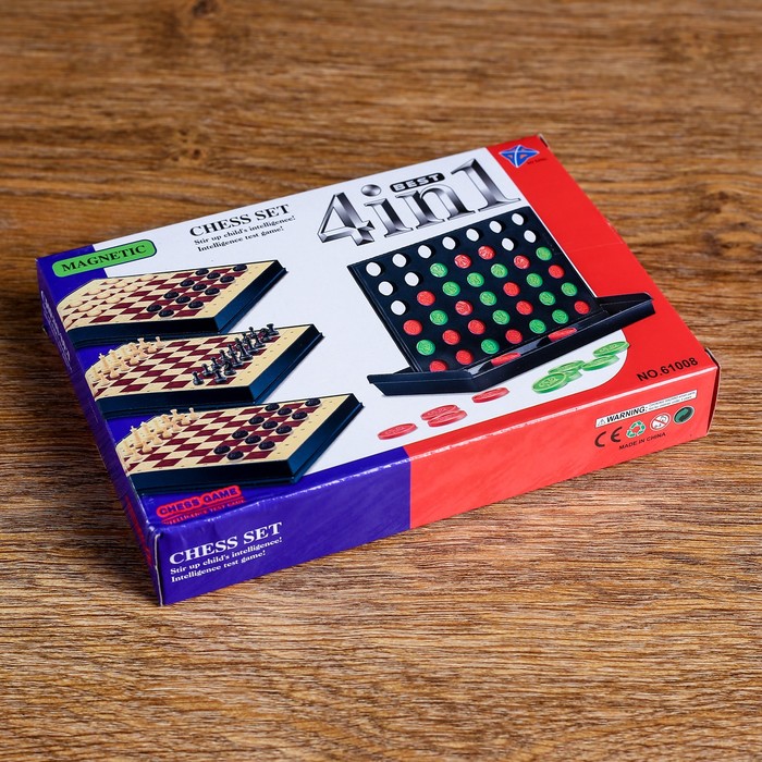 Набор игр 3в1 цветной пластик 16,5*12 см