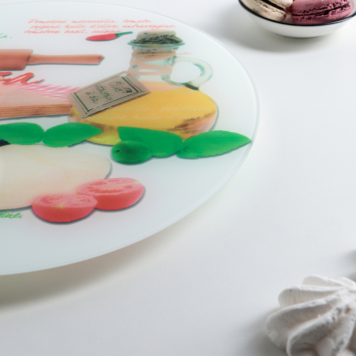 Блюдо вращающееся для торта 30 см "Пицца"