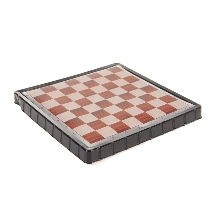 Игра настольная «Шахматы», пластик, чёрно-белые, в коробке, 20х20 см