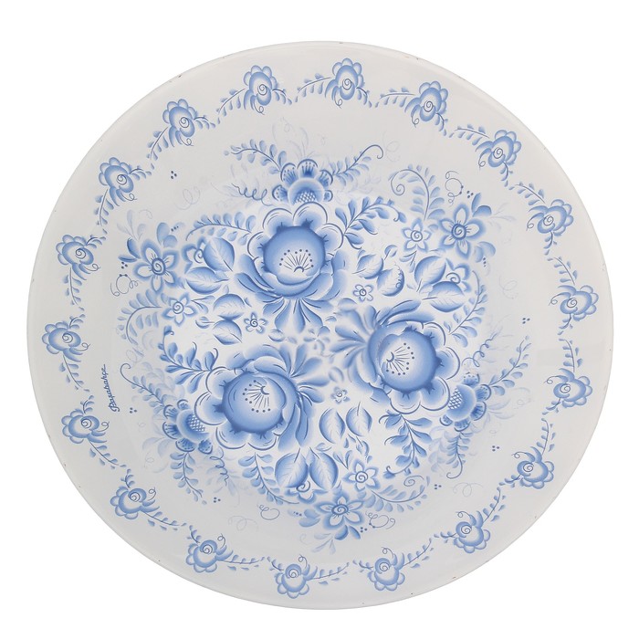 Тарелка глубокая 22 см "Уоркшоп Гжель"