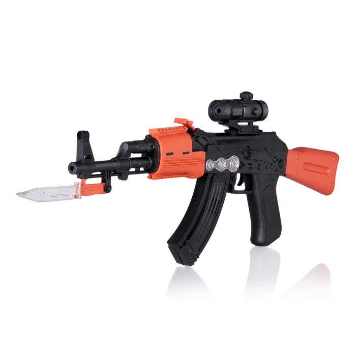 Автомат "АК", световые и звуковые эффекты, работает от батареек