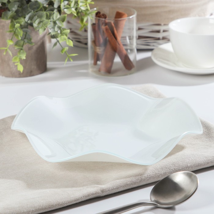 Тарелка 21 см "Медуза", цвет белый