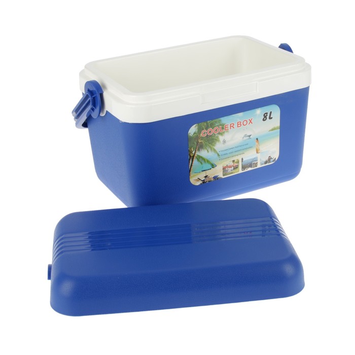 Сумка-холодильник 8л, Cooler box, синий, 30*22*20см