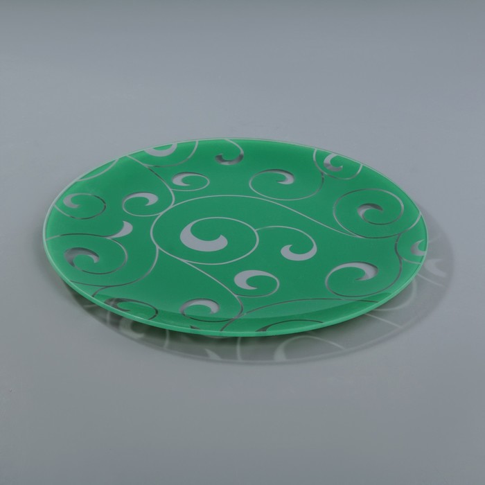Блюдо 30 см "Марокко", цвет зелёный