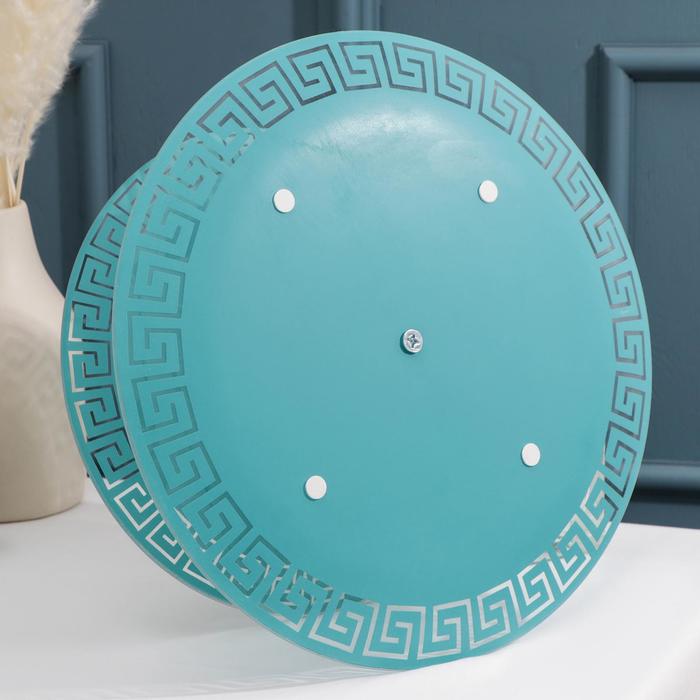 Этажерка 2-ярусная 24х30 см "Версаче", цвет бирюзовый, подарочная упаковка