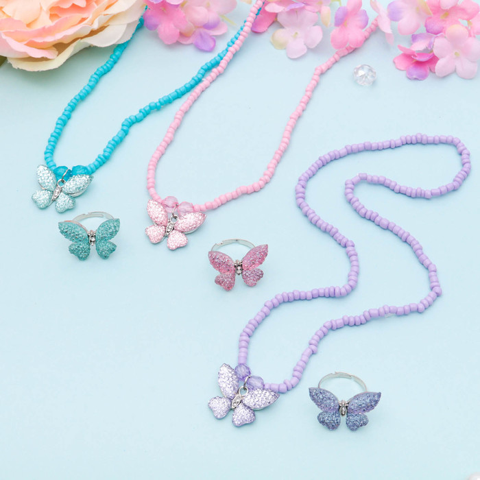 Набор детский "Выбражулька" 2 предмета: кулон, кольцо