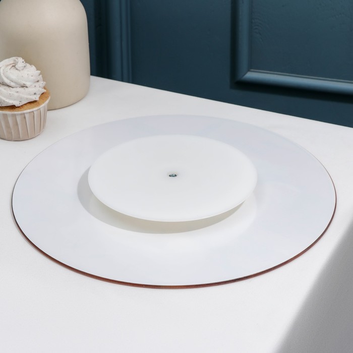 Блюдо вращающееся для торта 30 см "Сыр. Париж", подарочная упаковка