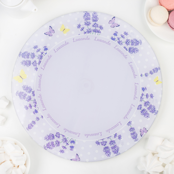 Блюдо вращающееся для торта 30 см "Лаванда"