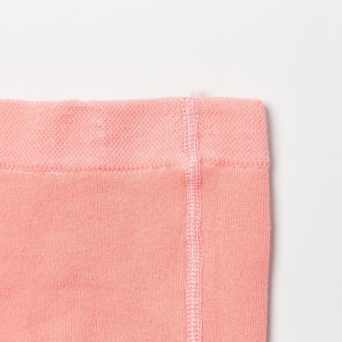 Колготки детские плюшевые 7с931 цвет коралл, рост 74-80