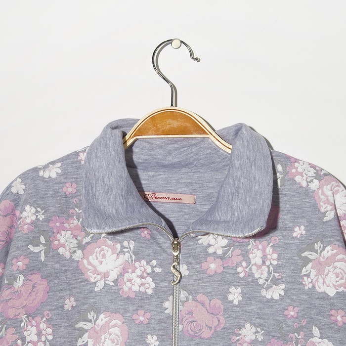 Комплект женский (джемпер, брюки) 7018 цвет серый, р-р 52