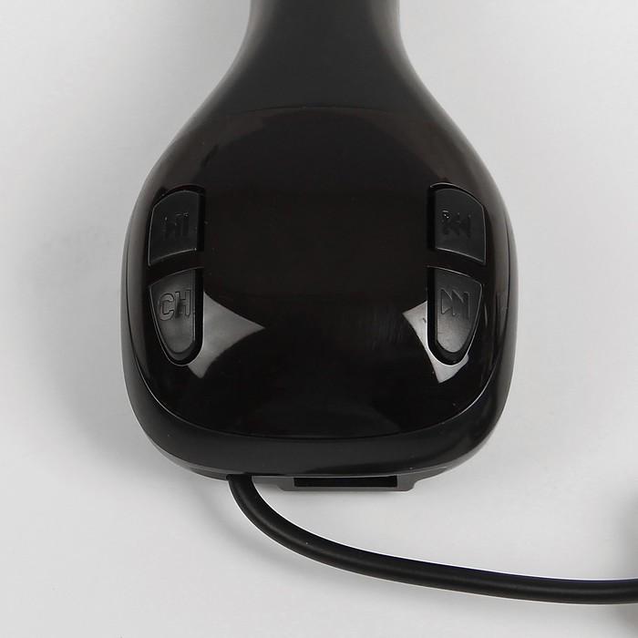 FM - трансмиттер, 12 В, USB/Mp3/WMA/MicroSD, черный