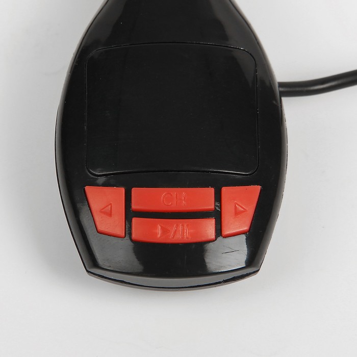 FM - трансмиттер, 12 В, USB/Mp3/WMA/MicroSD, черный