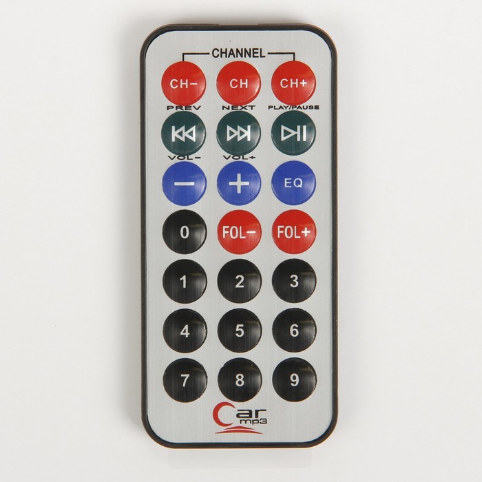 FM - трансмиттер, 12 В, USB/Mp3/WMA/MicroSD, черный