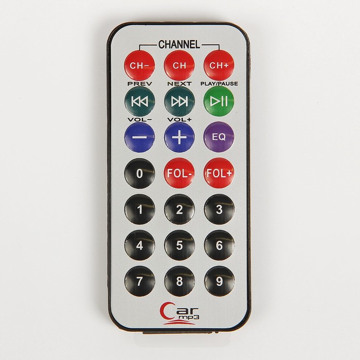 FM - трансмиттер, 12 В, USB/Mp3/WMA/AUX/MicroSD, красный