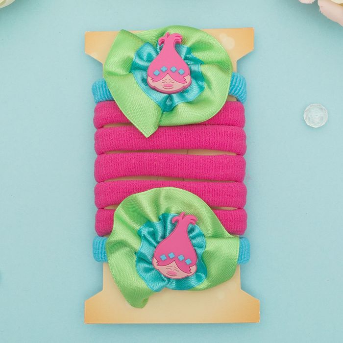 Набор резинок для волос "Тролли", в наборе:  7 шт