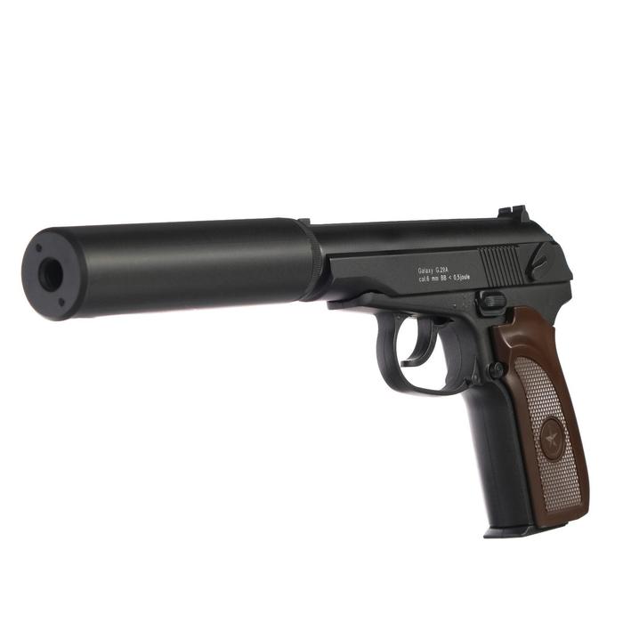 Пистолет страйкбольный "Galaxy" Макаров, с глушителем, кал. 6 мм