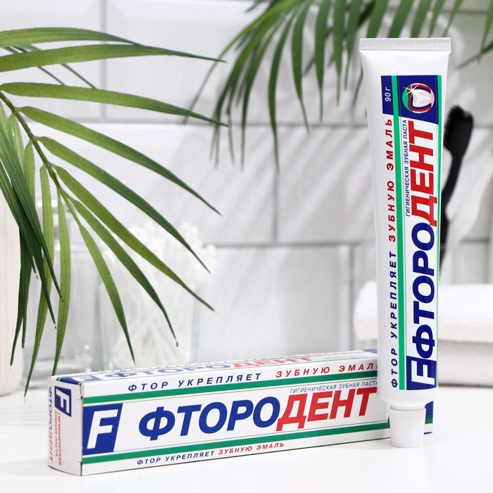 Зубная паста «Фтородент», в упаковке, 90 г зубная паста фтородент тотал 125 г