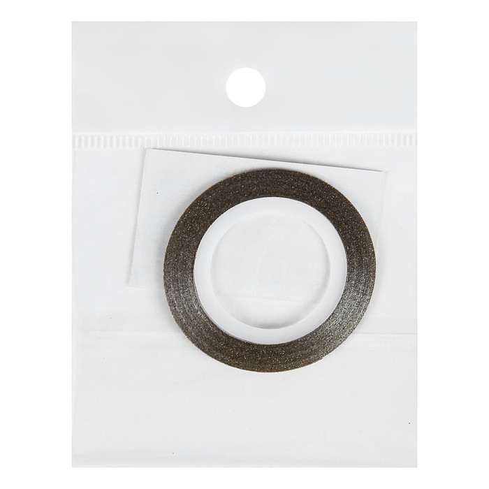 Лента фольгированная клеевая для ногтей "Блёстки", 0,1см, 10м, цвет бронзовый