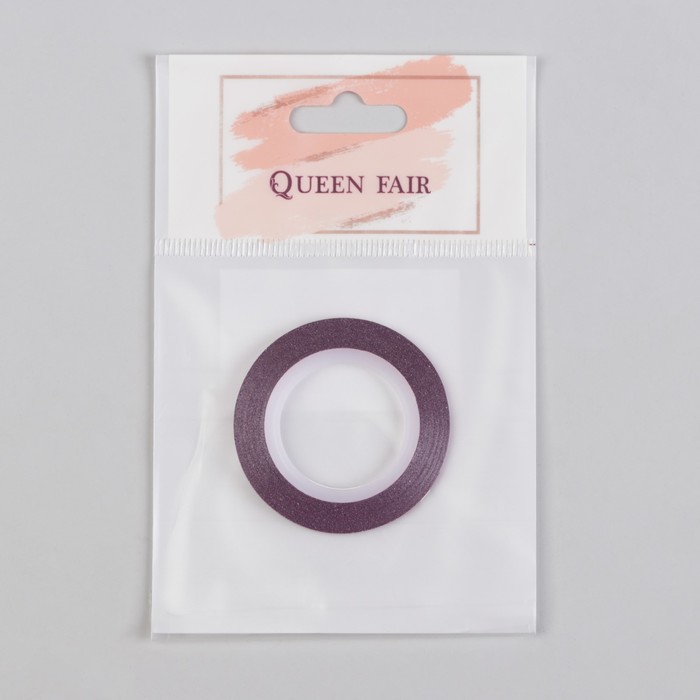 Лента фольгированная клеевая для ногтей "Блёстки", 0,2см, 10м, цвет розовый