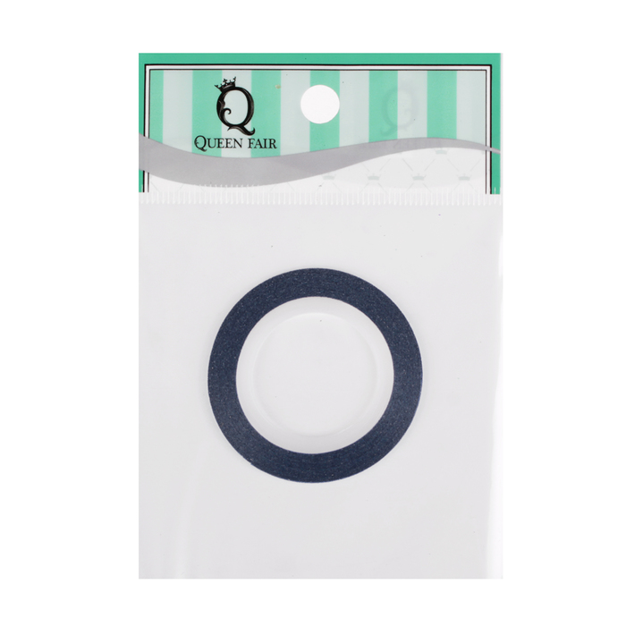 Лента фольгированная клеевая для ногтей "Блёстки", 0,2см, 10м, цвет синий