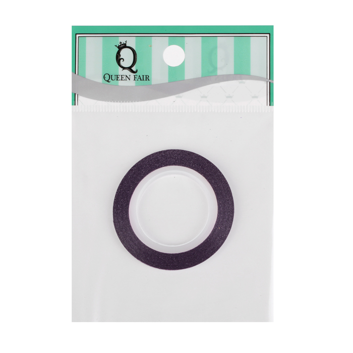 Лента фольгированная клеевая для ногтей "Блёстки", 0,3см, 10м, цвет фиолетовый