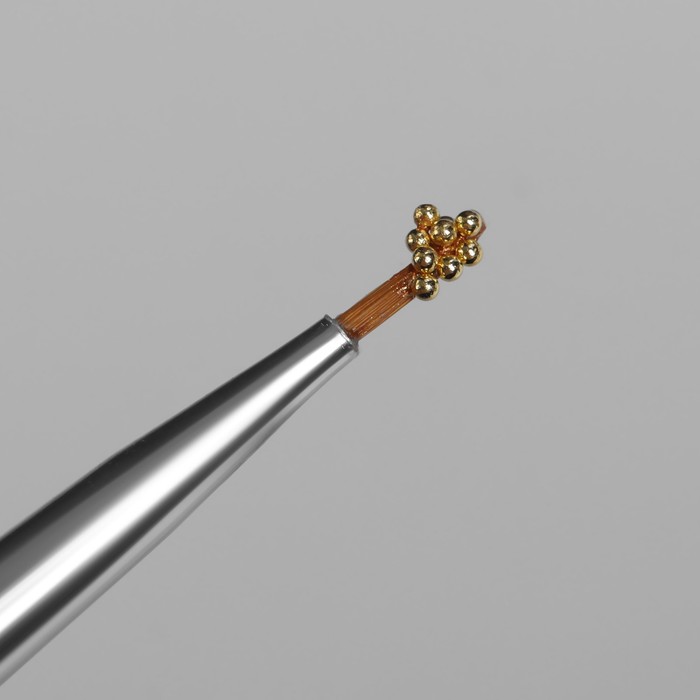 Бульонки для декора ногтей, d=0,8мм, 12 ячеек, цвет МИКС