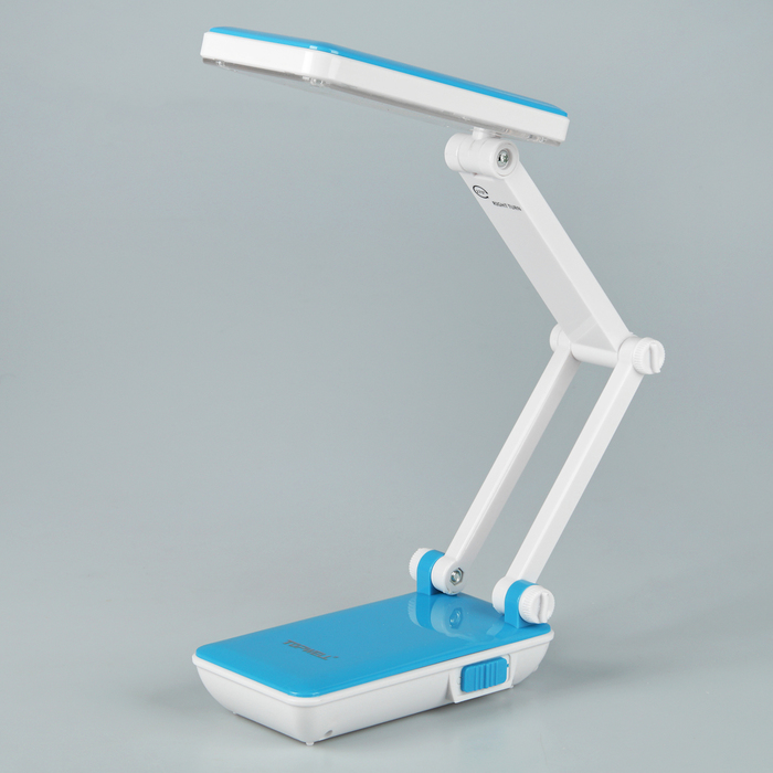 Лампа настольная складная LEDх24 АКБ "Трансформер" голубая 13,5х6х7,5 см