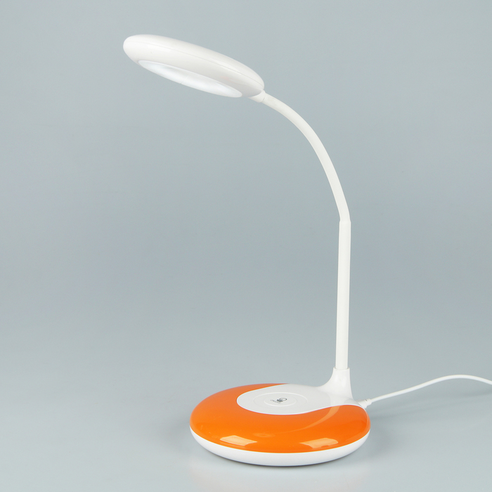 Лампа настольная сенсорная LED 3Вт USB 3АА "Озон" бело-жёлтая 30х13х13 см