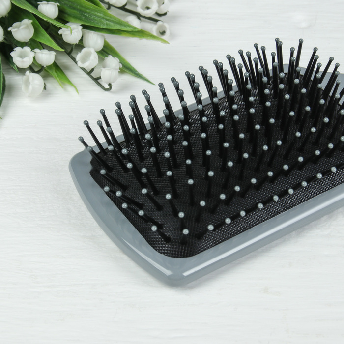 Расчёска массажная "Пирамида желаний", широкая, цвет жёлтый