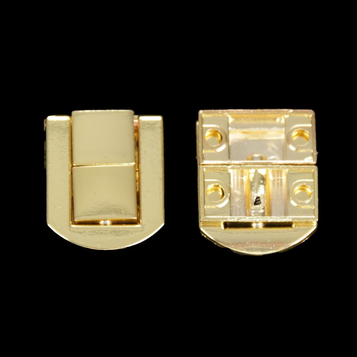 Замок металл для шкатулки &quot;Стиль&quot; золото (набор 2 шт) 2,3х2 см