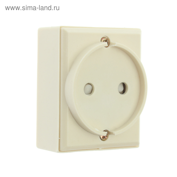 фото Розетка "топ", 220 в, 16 а, накладная, с защитными шторками, белая