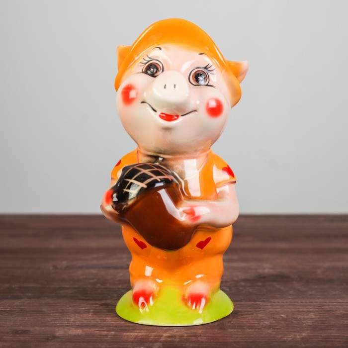 Копилка "Свинка с желудем"