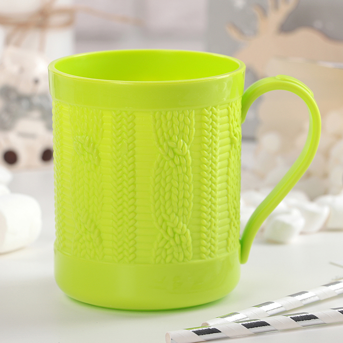 Кружка 320 мл "Вязание", цвета МИКС