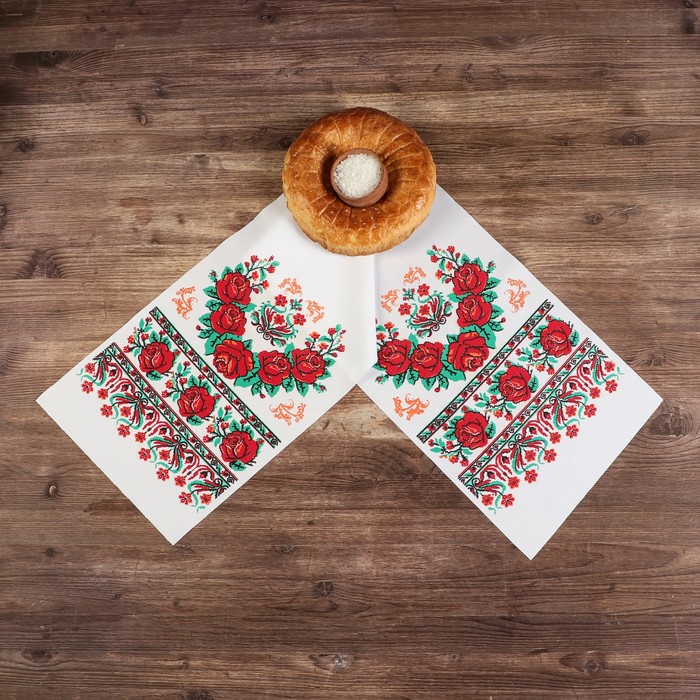 Рушник с орнаментом "Праздничный", 100 х 24 см