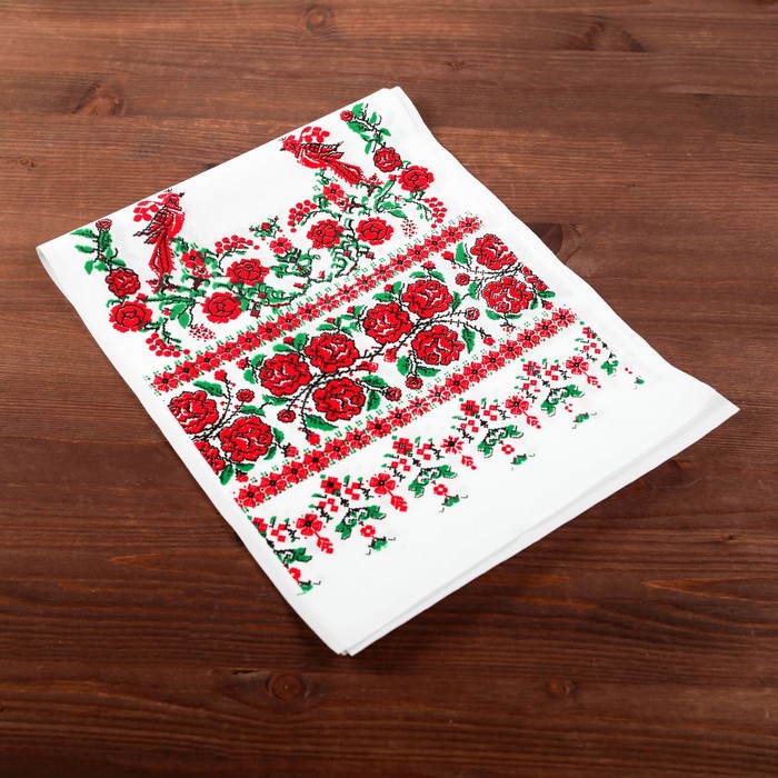 Рушник с орнаментом "Птицы", 120 х 24 см