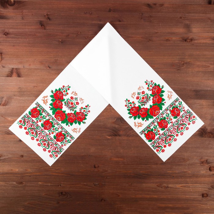 Рушник с орнаментом "Розы", 120 х 24 см