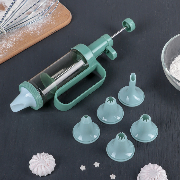 Шприц кондитерский 23х5 см, 6 насадок