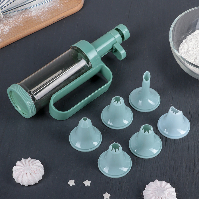 Шприц кондитерский 23х5 см, 6 насадок