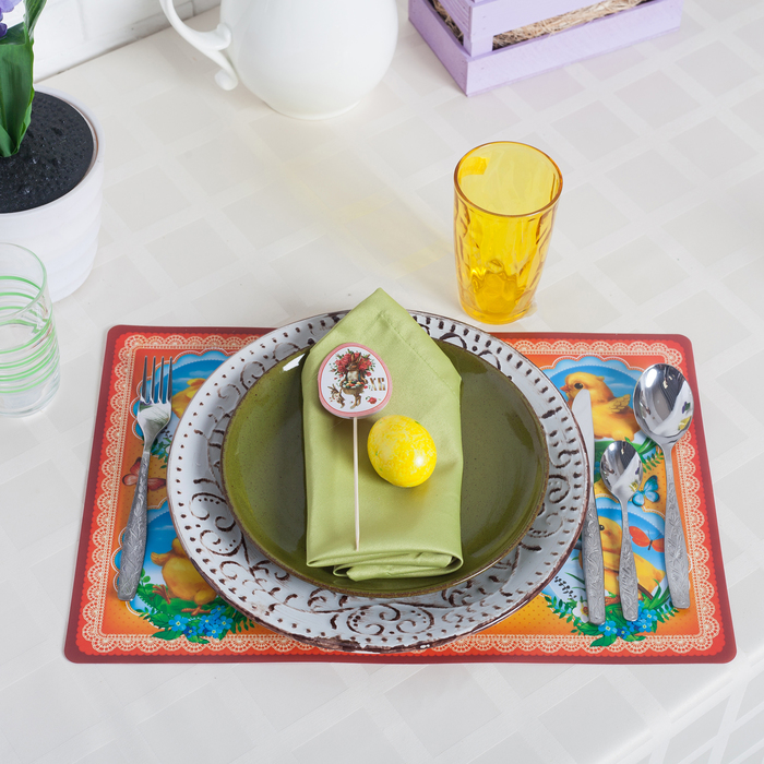 Настольная салфетка «Цыплята»