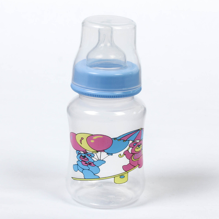 Бутылочка для кормления, 250 мл, от 0 мес., цвет голубой