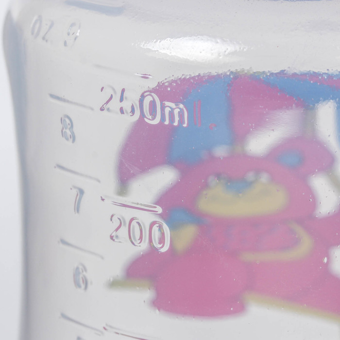 Бутылочка для кормления, 250 мл, от 0 мес., цвет голубой