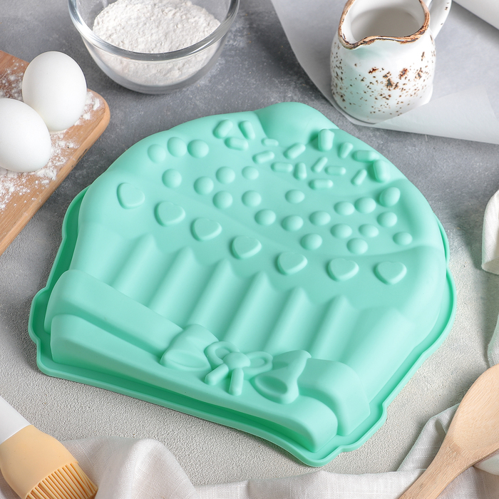 Форма для выпечки "Праздничный капкейк" 26х4 см, цвета МИКС