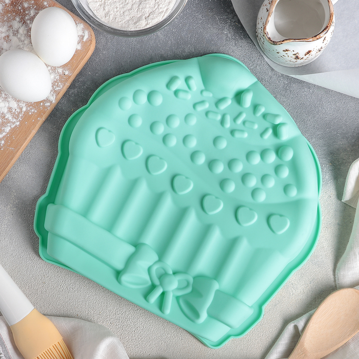 Форма для выпечки "Праздничный капкейк" 26х4 см, цвета МИКС