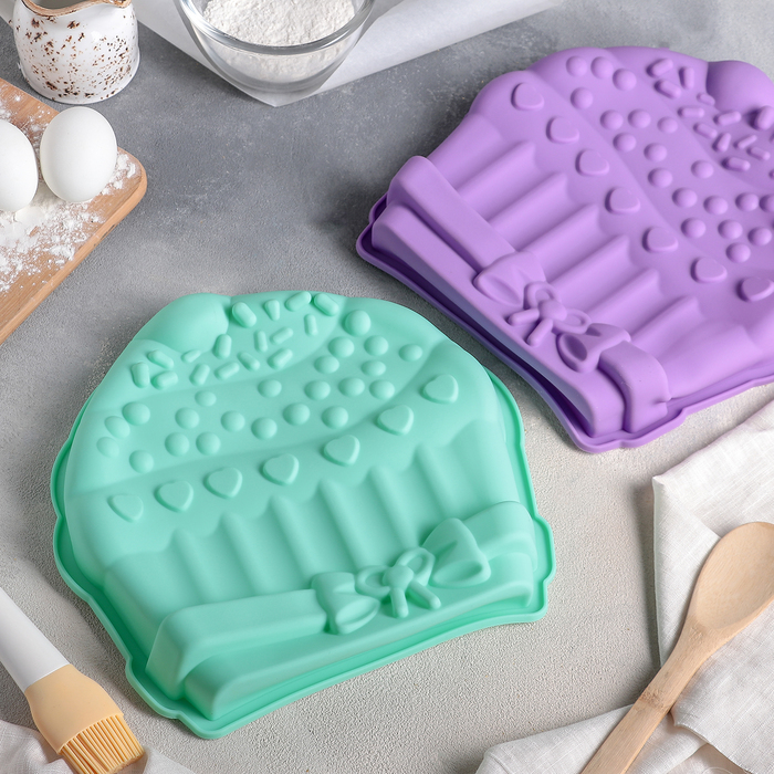 Форма для выпечки "Праздничный капкейк" 26х4 см, цвета МИКС