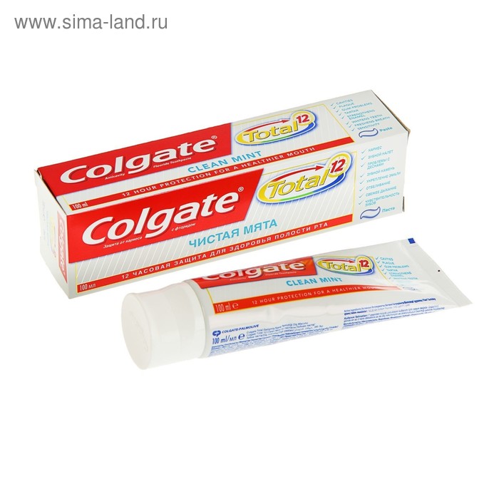 Зубная паста Colgate Total 12 Чистая мята 125 мл 452₽