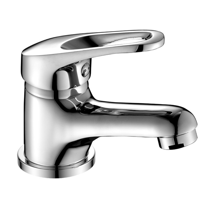 Смеситель для раковины Decoroom DR37011, однорычажный, монолитный, хром